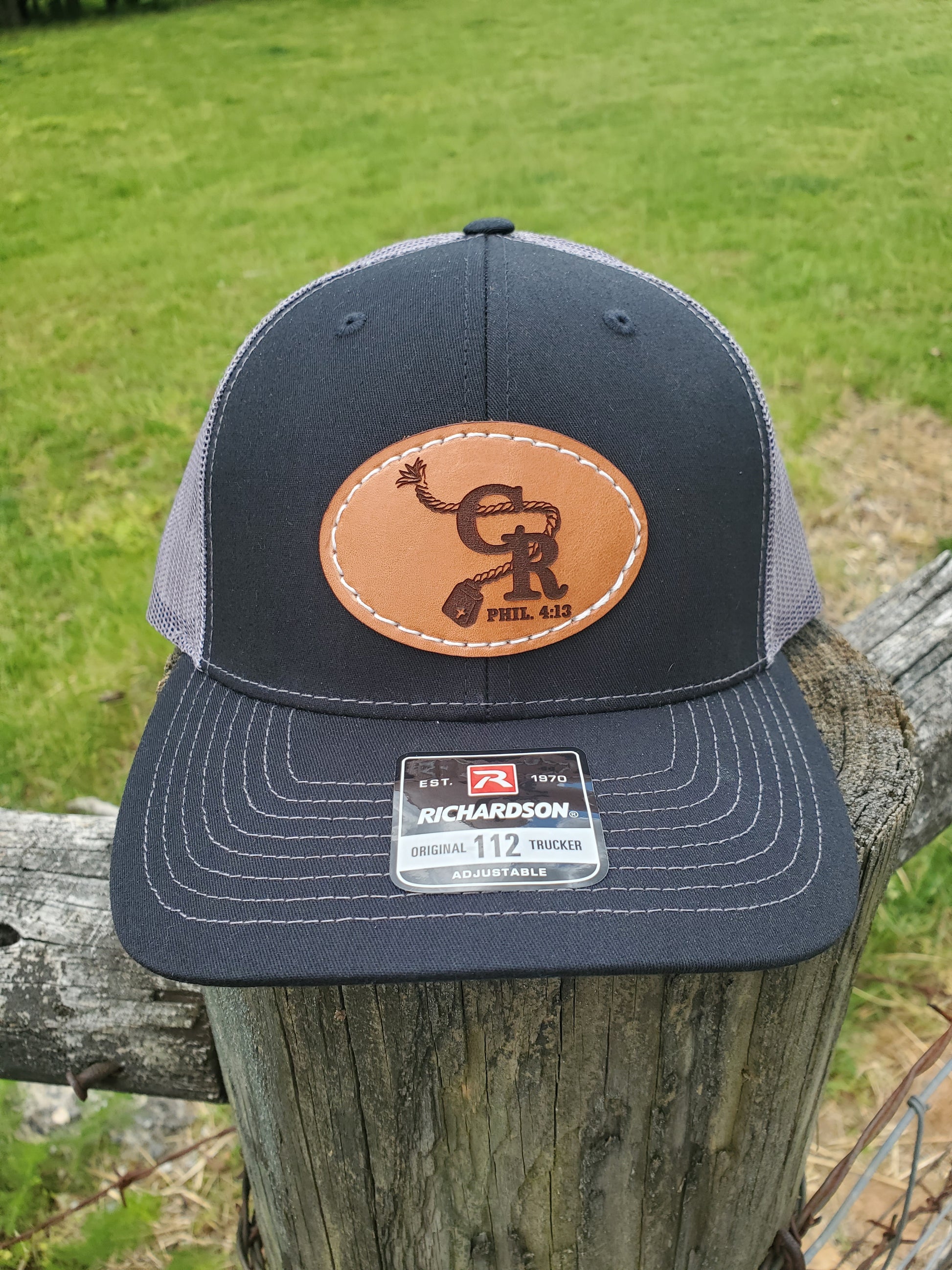 CR w/Rope Oval Leather Patch Hat