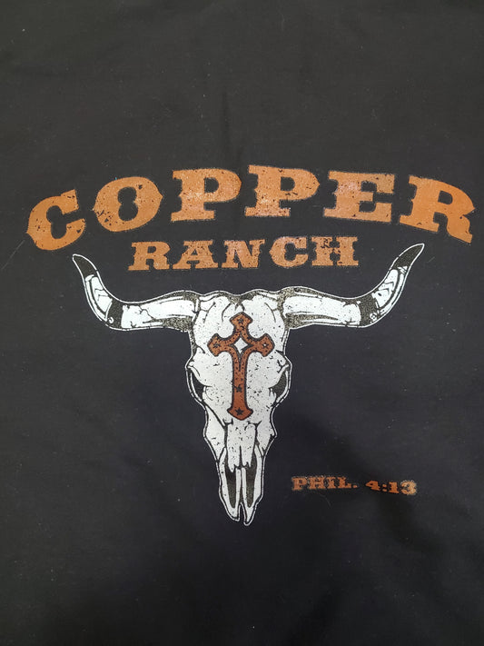 Copper Ranch Original Skull w/Cross Hoodie